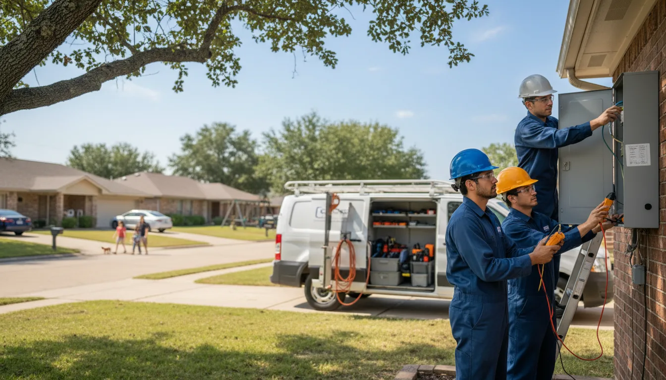 Certified electrician providing emergency electrical services in Haddock, GA